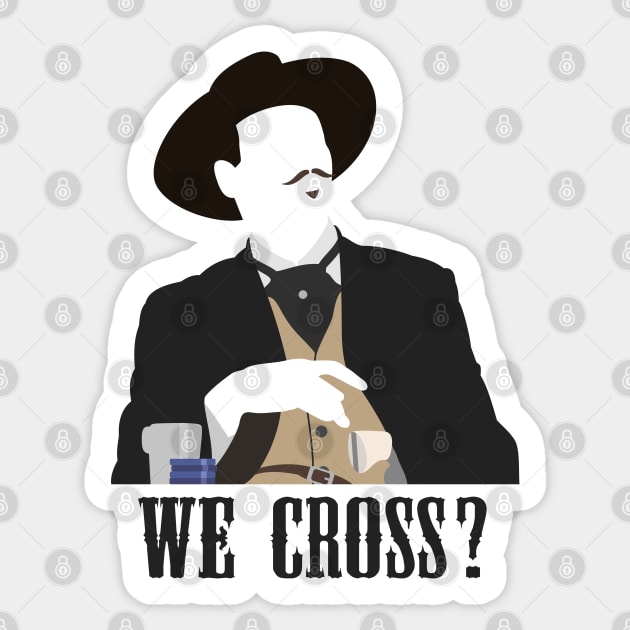 We Cross? Sticker by muskitt